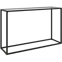 vidaXL Wandtafel 120x35x75 cm gehard glas transparant