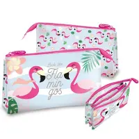 Flamingo Look Like Flamingos - Etui - 22 cm - Multi