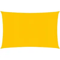 vidaXL Zonnezeil 160 g/m² 3x4,5 m HDPE geel