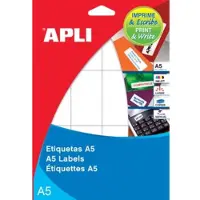 APLI witte etiketten Print & Write ft 19 x 27 mm (b x h), 735 stuks, 49 per blad (1865) - 3 stuks
