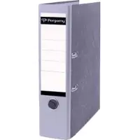 Pergamy Ordner A4 80 mm karton gewolkt grijs - 4 stuks