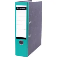 Pergamy Ordner A4 80 mm karton gewolkt groen - 4 stuks
