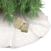 Unique living treeskirt kelsey 120Øcm off white kerstboomkleed