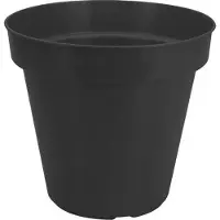 Koopman 3 X Bloempot microfix rond 25cm Zwart