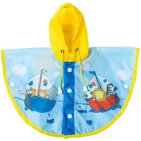 Heless Regencape Zeilen Junior Polyethyleen Blauw Mt 35-45 Cm