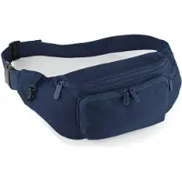 Quadra Heuptasje/buideltasje voor volwassenen - 37 x 15 cm - Donkerblauw - Heuptassen