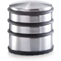 Zeller RVS deurstopper rond 6,5 x 7 cm - Deurstoppers