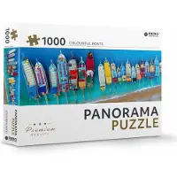 Rebo Productions Rebo legpuzzel panorama 1000 stukjes - Colourful boats
