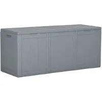 vidaXL Tuinbox 270 L PP houtlook grijs