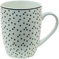Clayre & Eef Witte Mok 12*8*10 cm / 350 ml SDMU