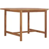 vidaXL Tuintafel 110x110x75 cm massief teakhout