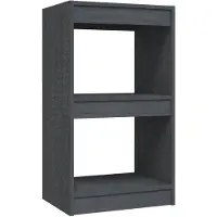 vidaXL Boekenkast 40x30x71,5 cm massief grenenhout grijs