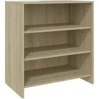 vidaXL Dressoir 70x40,5x75 cm bewerkt hout sonoma eikenkleurig