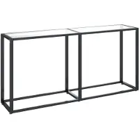 vidaXL Wandtafel 160x35x75,5 cm gehard glas transparant
