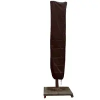 CUHOC Redlabel parasolhoes staande parasol- 175x28x50 cm - met Rits, Stok en Trekkoord incl. Stopper- Zwarte Parasolhoes - ø 3