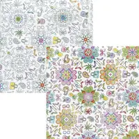 Benza Assortiment kadopapier cadeaupapier inpakpapier - 100 x 70 cm - 8 rollen