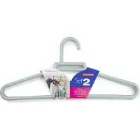 Forte Plastics 10x stuks kunststof kledinghangers in het mintgroen 41 cm - Kledinghangers