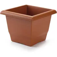 Forte Plastics Plantenbak terra cotta vierkant 31 x 31 x 24 cm - Plantenbakken