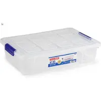 Forte Plastics 3x stuks opslagbak/organizer met deksel 5 liter transparant - Opbergbox