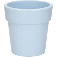 Hega hogar Basic plantenpot/bloempot kunststof dia 25 cm/hoogte 25 cm lichtblauw - Plantenpotten