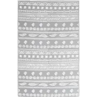 vidaXL Buitenkleed ARAKIL 160x230 cm polypropeen grijs