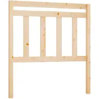 vidaXL Hoofdbord 106x4x100 cm massief grenenhout