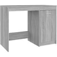 vidaXL Bureau 100x50x76 cm bewerkt hout grijs sonoma eikenkleurig