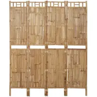 vidaXL Kamerscherm met 4 panelen 160x180 cm bamboe