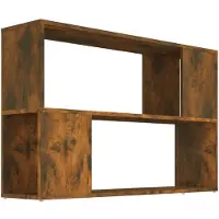 vidaXL Boekenkast 100x24x63 cm bewerkt hout gerookt eikenkleurig