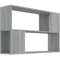 vidaXL Boekenkast 100x24x63 cm bewerkt hout grijs sonoma eikenkleurig