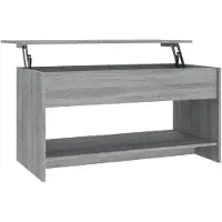 vidaXL Salontafel 102x50x52,5 cm bewerkt hout grijs sonoma eikenkleur