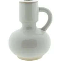 Clayre & Eef Kandelaar 10 cm Beige Porselein Kaarsenstandaard Beige Kaarsenstandaard