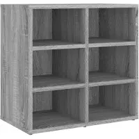 vidaXL Schoenenkast 52,5x30x50 cm grijs sonoma eikenkleurig