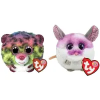 TY - Knuffel - Teeny Puffies - Dotty Leopard & Colby Mouse