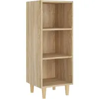 vidaXL Dressoir 34,5x32,5x90 cm bewerkt hout sonoma eikenkleurig