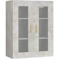 vidaXL Bovenkast 69,5x34x90 cm betongrijs