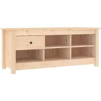 vidaXL Schoenenkast 110x38x45,5 cm massief grenenhout