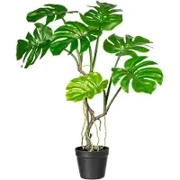 Kopu kunstplant split philodendron 75 cm 8 bladeren nepplant