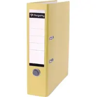 Pergamy Ordner A4 80 mm PP en papier geel - 4 stuks