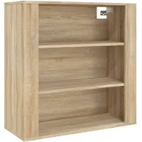 vidaXL Wandkast 80x33x80 cm bewerkt hout sonoma eikenkleurig