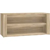 vidaXL Schoenenrek 100x35x45 cm bewerkt hout sonoma eikenkleurig