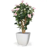 Maxifleur Kunstplanten Hibiscus Deluxe rose 100cm