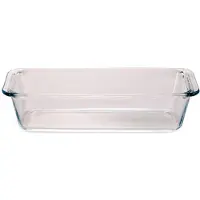 Pasabahce Cakevorm/bakvorm - Borosilicaat glas - transparant - 31 x 13 x 7 cm - cake bakken - ovenschotel - 1630 ml