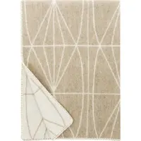 Lapuan Kankurit KEHRÄ wollen plaid 130x180cm beige/wit