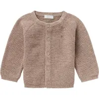 Noppies vest Naga van katoen taupe Bruin Effen - maat 62