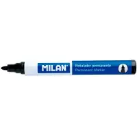 Milan Permanente Markers Zwart Rond - 12 Stuks