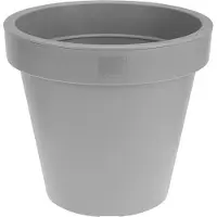 Ecken & Kanten Bloempot | | Ø 30 cm (Kunststof, Binnen/Buiten, Grijs)