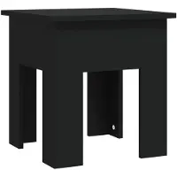 vidaXL Salontafel 40x40x42 cm bewerkt hout zwart