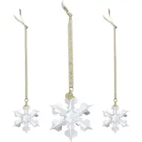 Swarovski beeldjes Annual Edition 2022 Ornament Set 5634889 | decoratieve boom- of raamversiering | kristal ornamenten decoratieobject in wit stijl