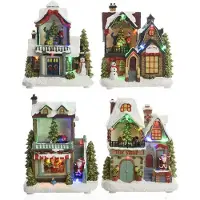 Lumineo kerstornamenten, set van 3 stuks, afmetingen 14 x 9 x 20 cm